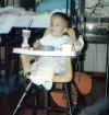 Kalib in highchair at hospital jan 1996.jpg (7859 bytes)